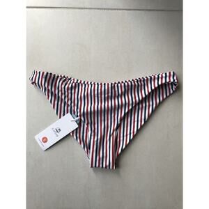 Cupshe Bikini Bottom Multicolor Striped Swimwear